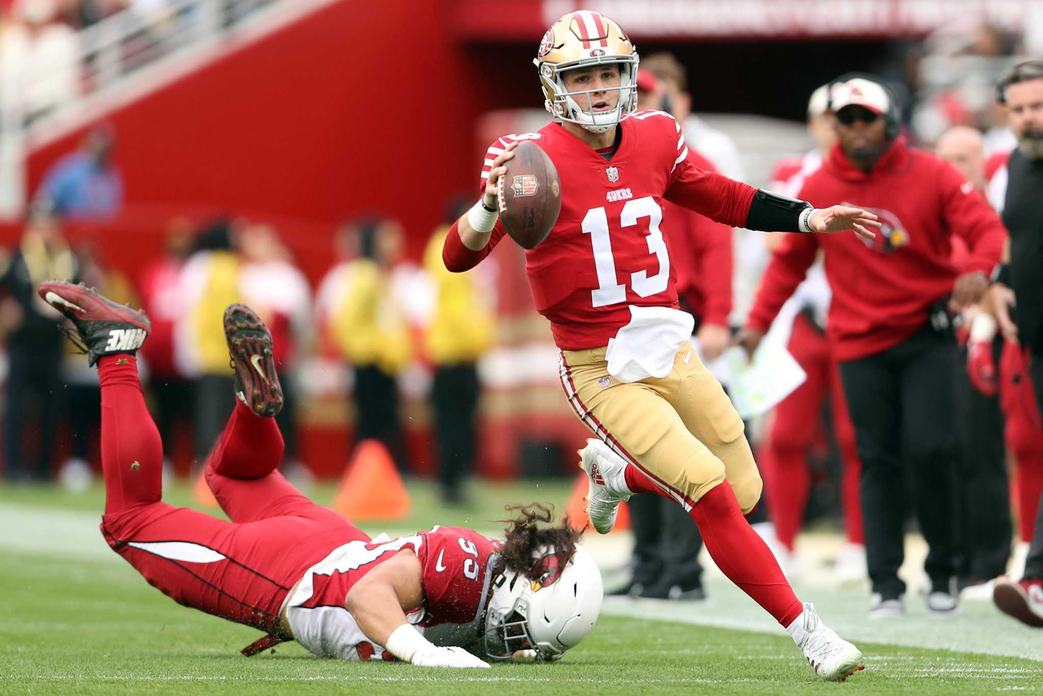 49ers' season plows into the playoffs with Brock Purdy ready but
