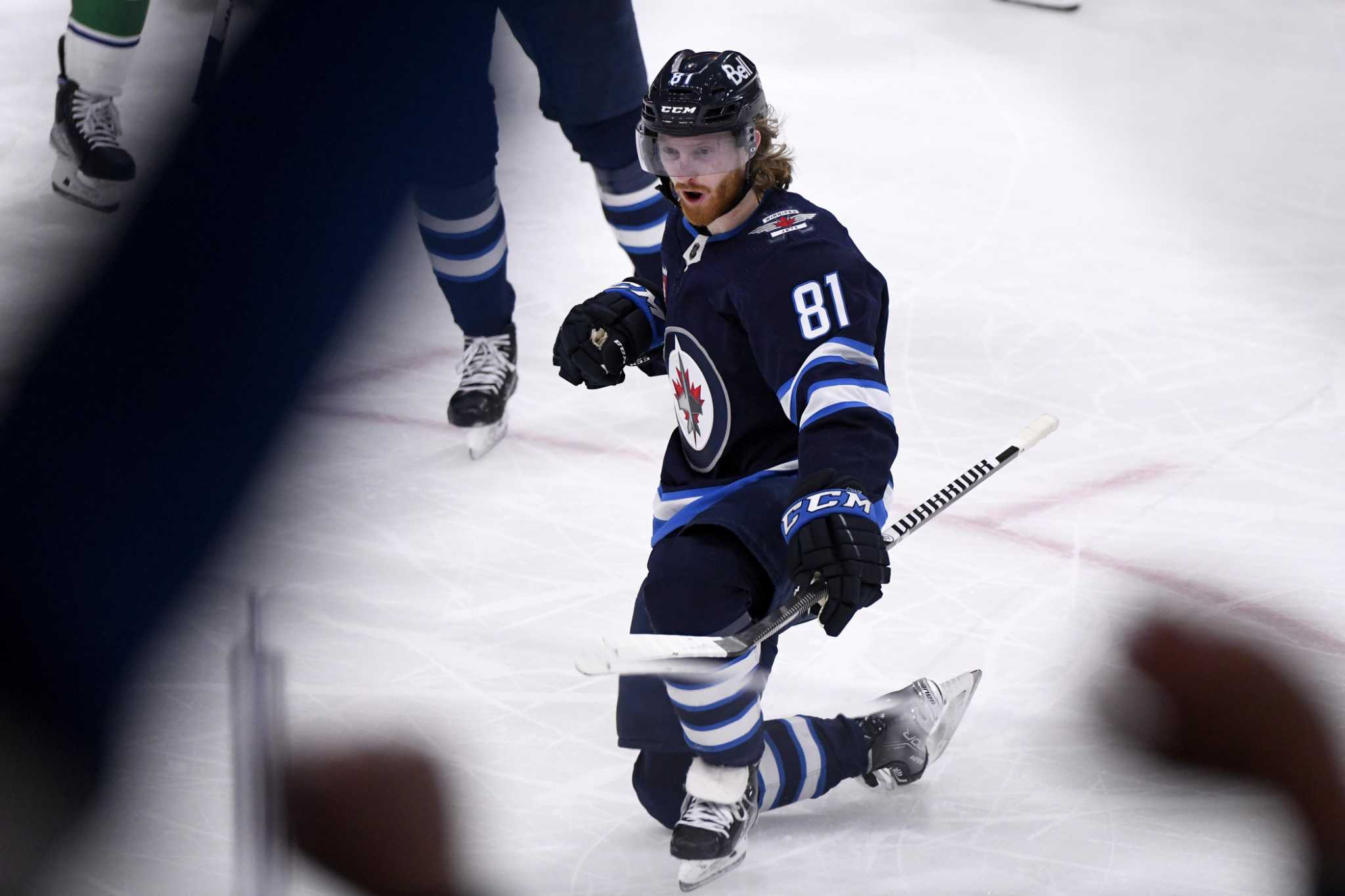 NHL roundup: Kyle Connor hat trick helps Jets win fifth in row