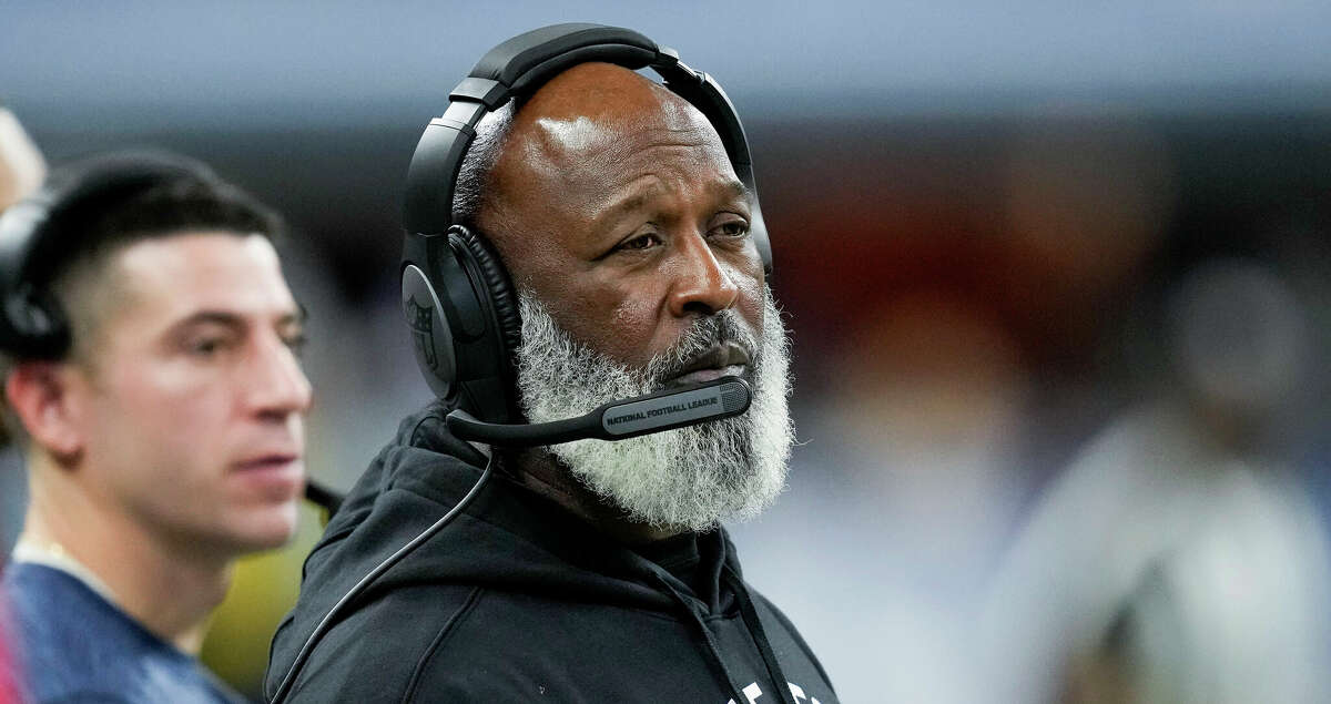 Houston Texans head coach Lovie Smith watches from the sidelines during the second half of an NFL football game Sunday, Jan. 8, 2023, in Indianapolis.