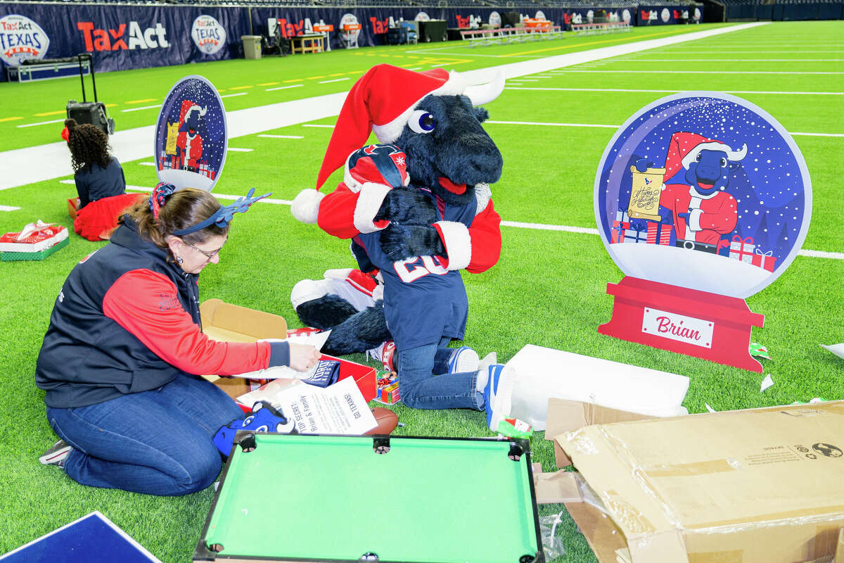 Houston Texans Stadium Lights Mascot Bobblehead