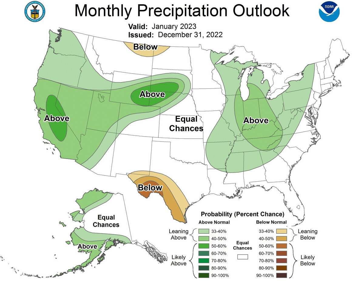 The National Weather Service is predicting above average rainfall for Michigan and parts of the Midwest for the next month. 
