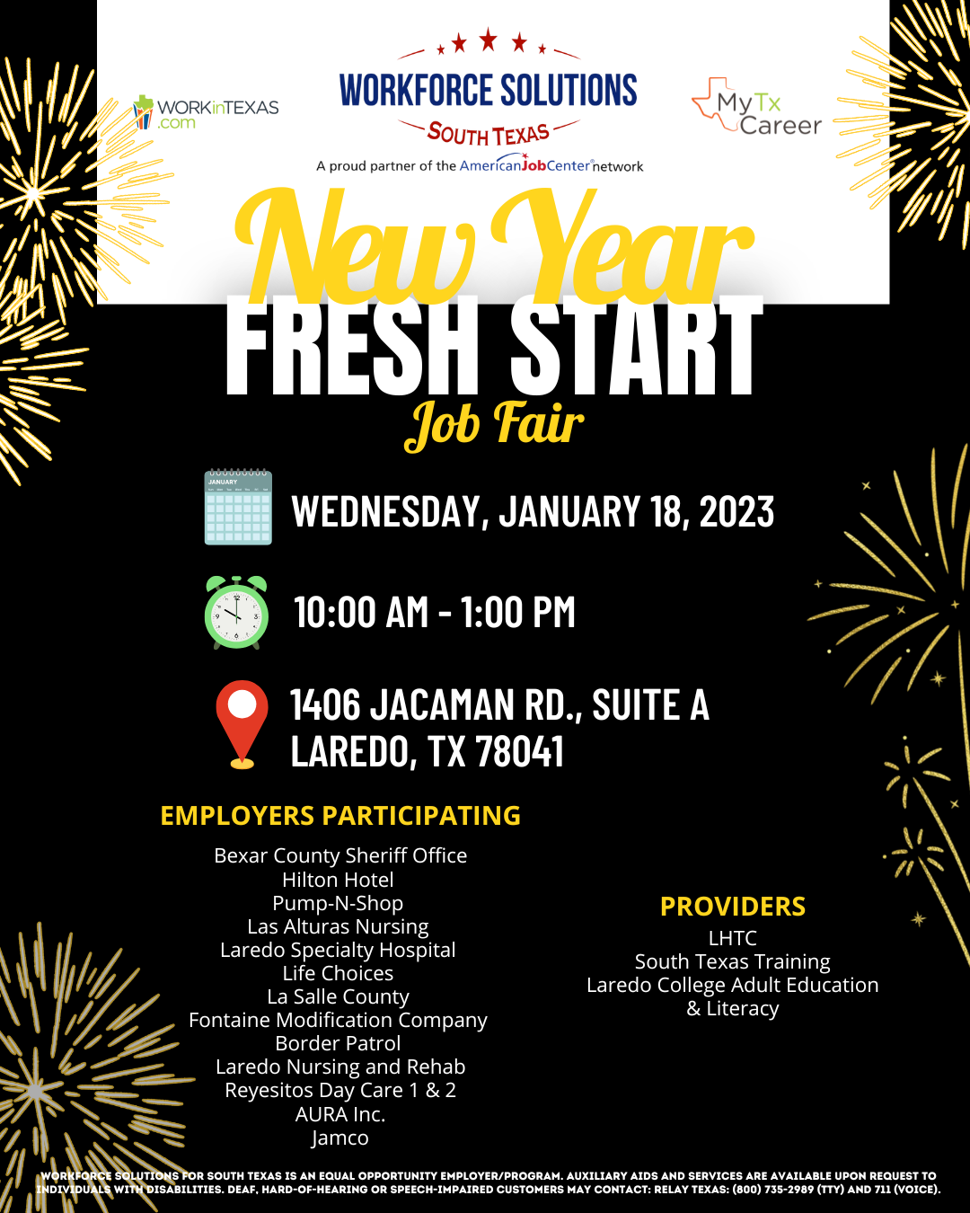 New Year Fresh Start Job Fair set for next week in north Laredo