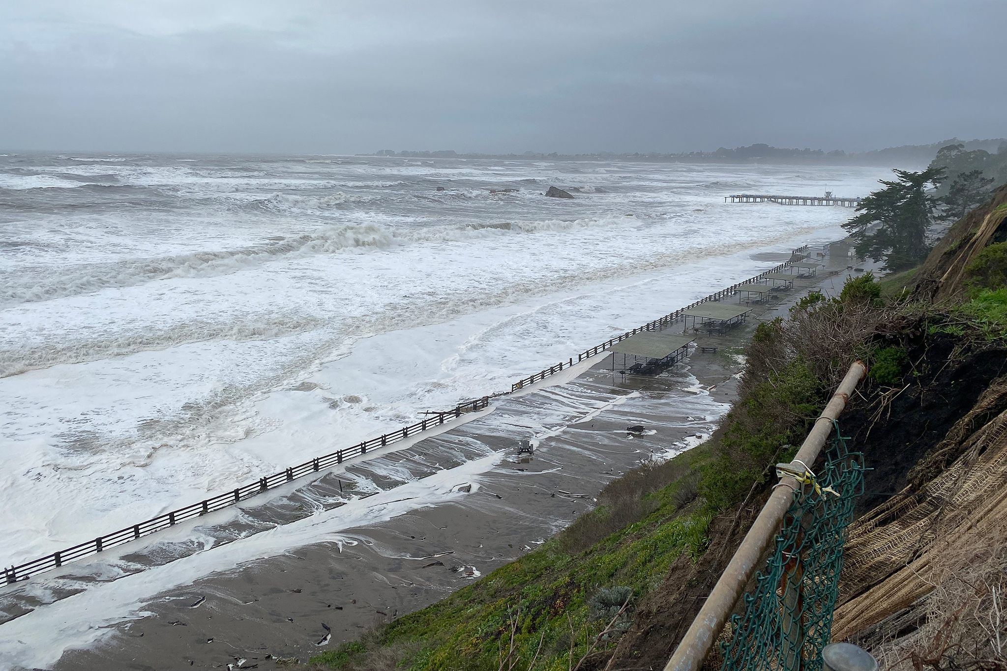 Storm-caused damage goes beyond pier at Seacliff State Beach