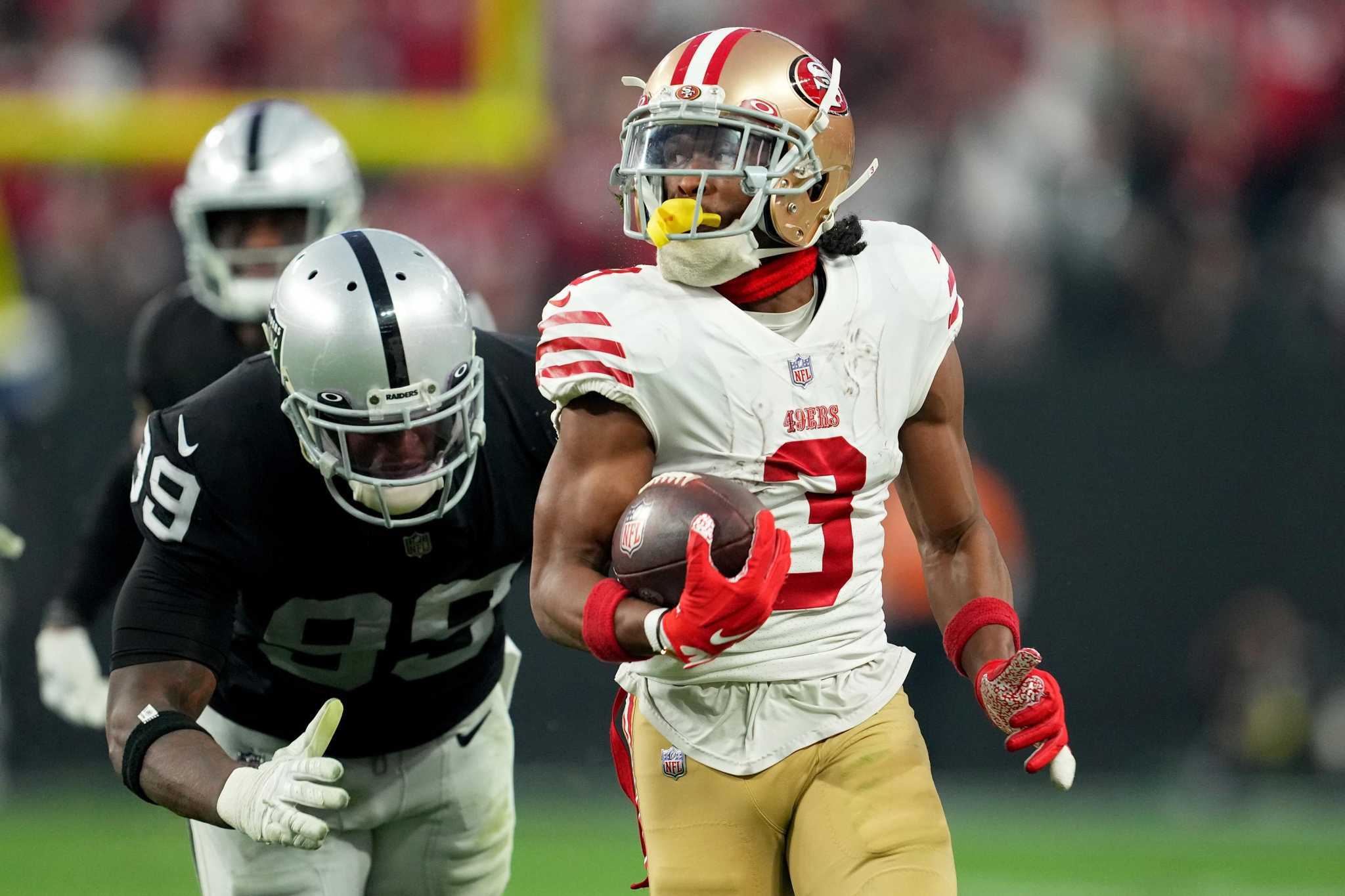 Ray-Ray McCloud III of the San Francisco 49ers on the sideline before  News Photo - Getty Images