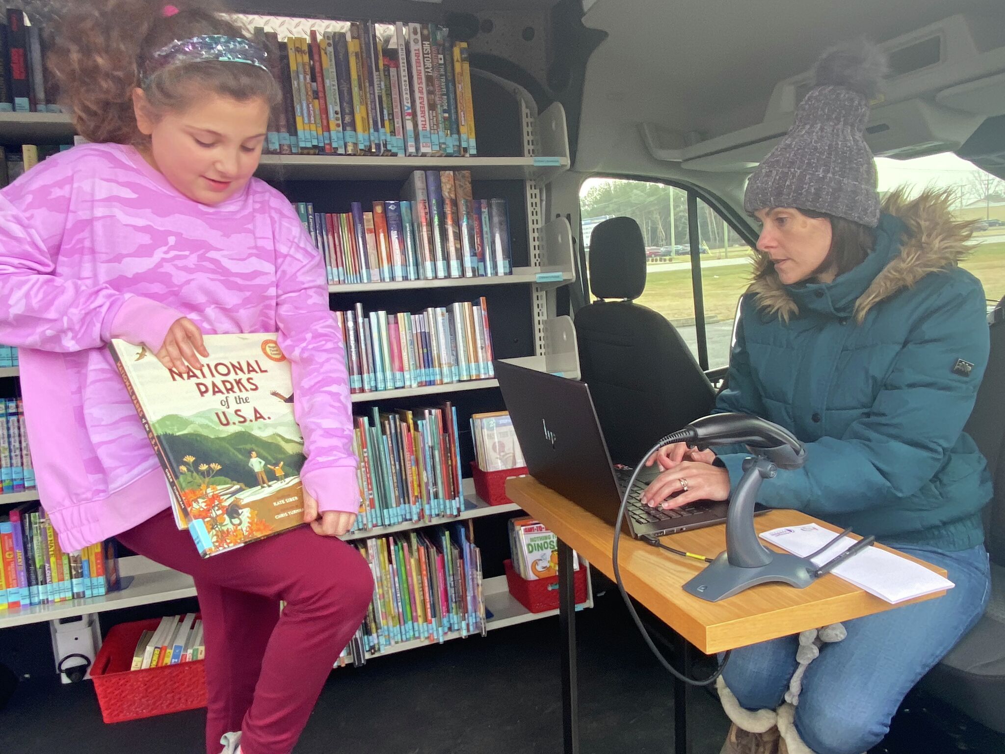 Bad Axe District Library bookmobile is on the road