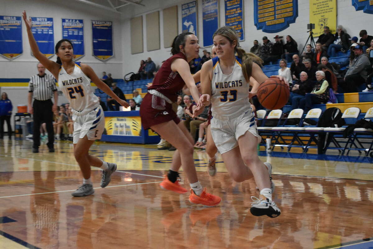 Evart girls basketball beats McBain Northern Michigan Christian