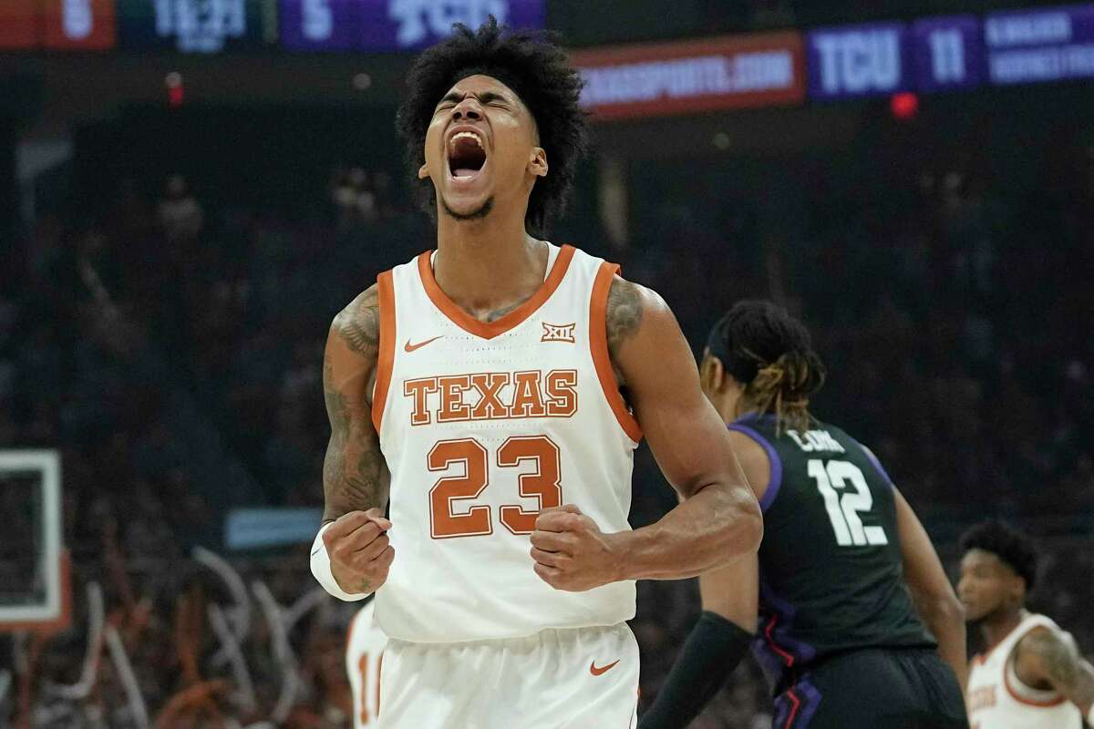 Texas forward Dillon Mitchell has seen the highs and lows of Big 12 play already as a freshman.