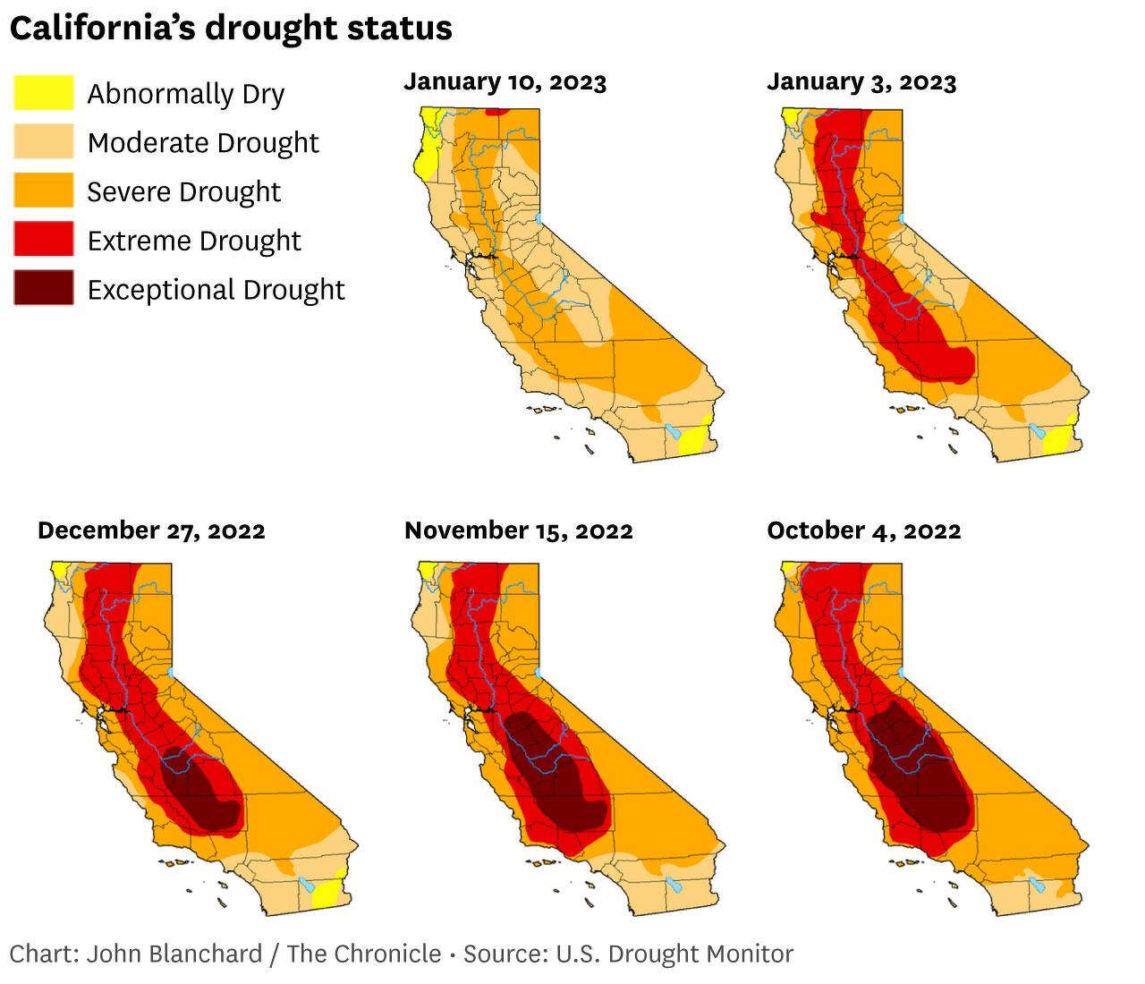 Is California still in drought after storms? What maps and charts show