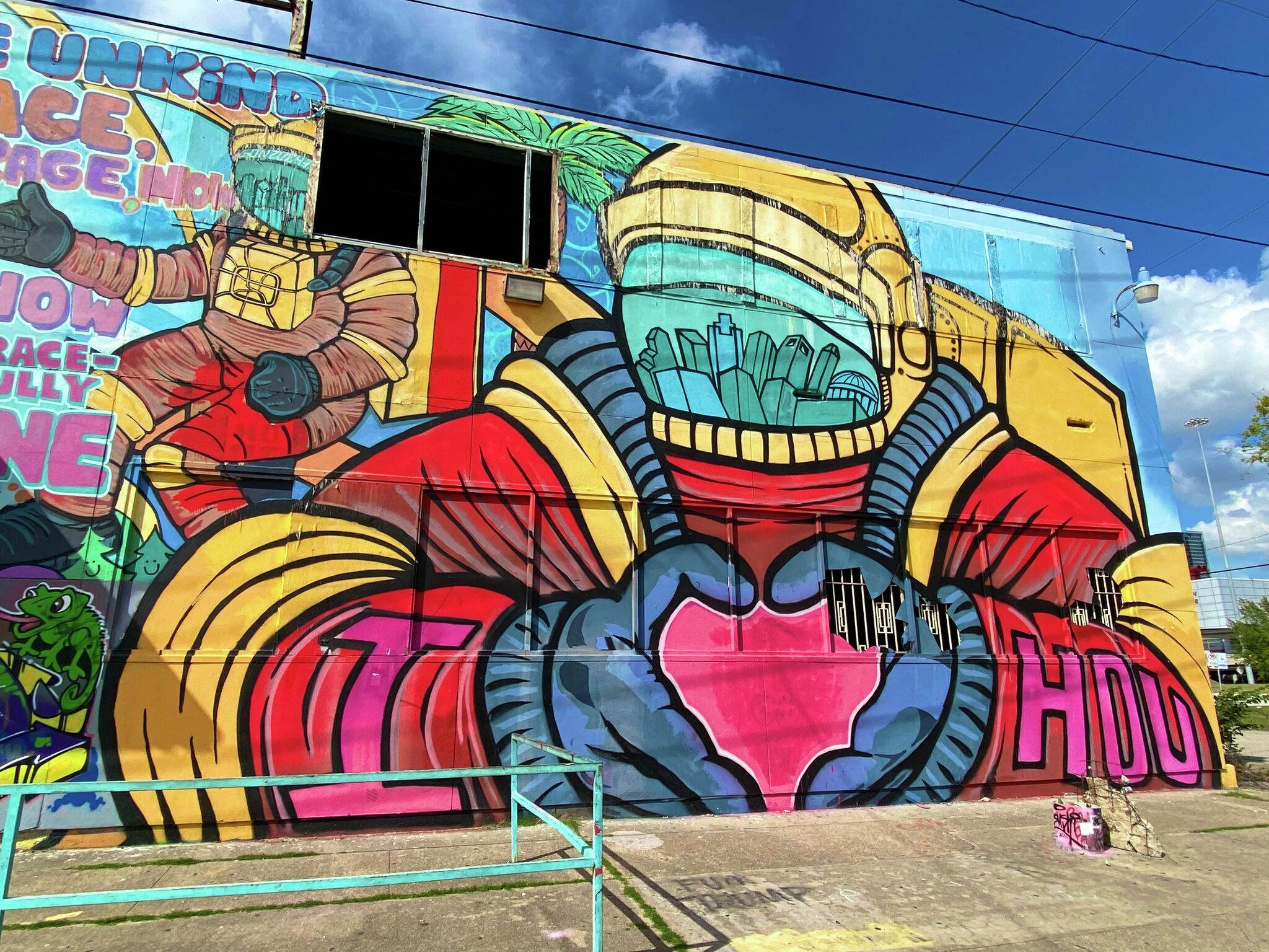 Best Houston murals downtown: Houston is Inspired, George Floyd