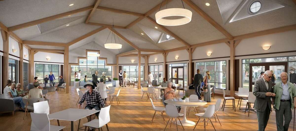 A rendering of what the planned new community room at 10-50 Starkel Road could look like.