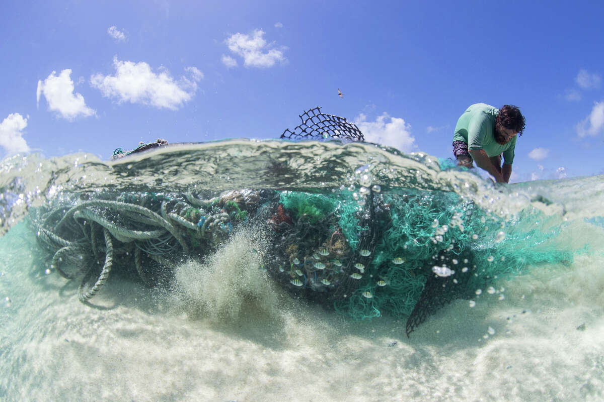 Each year, 52 metric tons of commercial fishing gear wash into the Papahanaumokuakea Marine National Monument, according to the National Oceanic and Atmospheric Administration.
