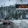 Huge amounts of snow can be seen after a series of storms blasted communities surrounding South Lake Tahoe, Calif. on Wednesday, Jan. 4, 2023. Another round of extreme weather is in store as the “bomb cyclone” rapidly intensifies in the state.