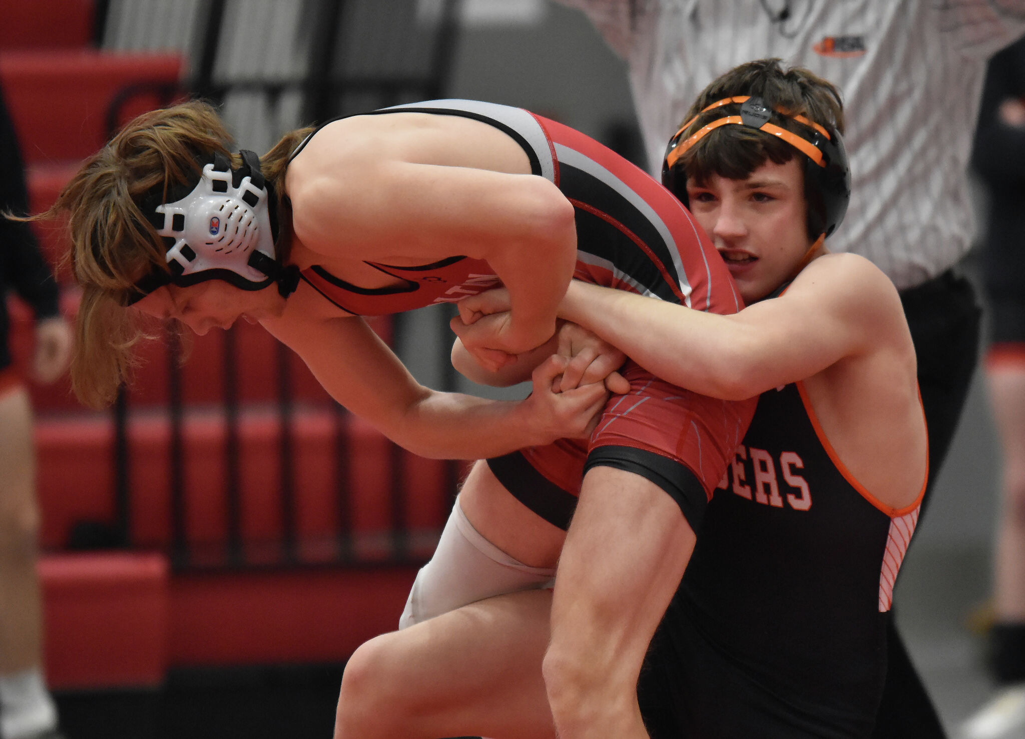 Zeke Rhodes Shorthanded Tigers win two on the mat