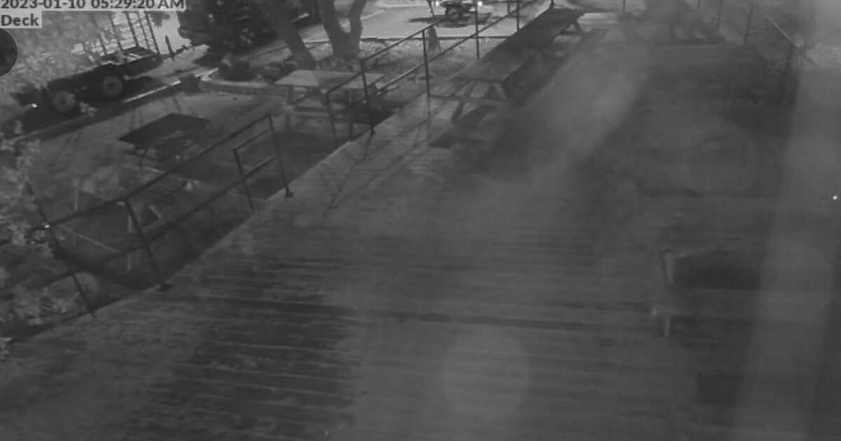A man was captured on surveillance video stealing patio furniture from The Dooryard on Monday and Tuesday, January 9 and 10.