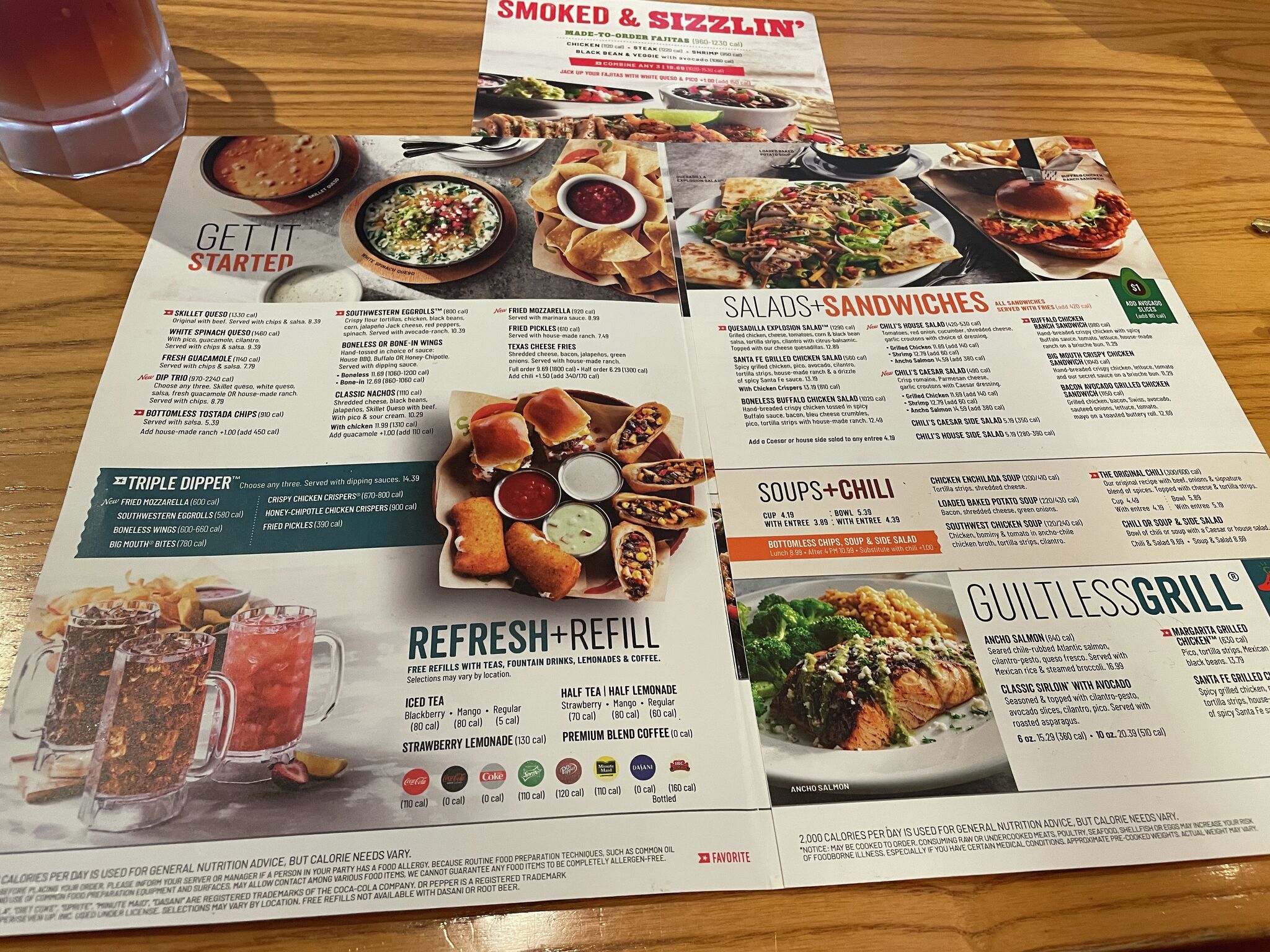 Chili's anderson store sc menu