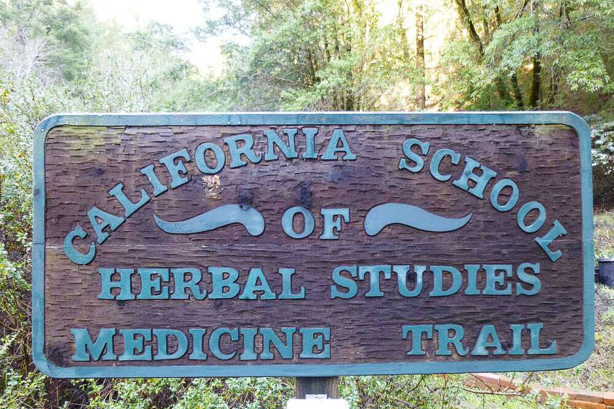 Sign of California School of Herbal Studies Medicine Trail