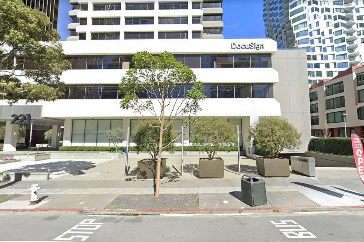 DocuSign is putting 57,000 square feet of its headquarters at 221 Main St. in San Francisco up for lease.