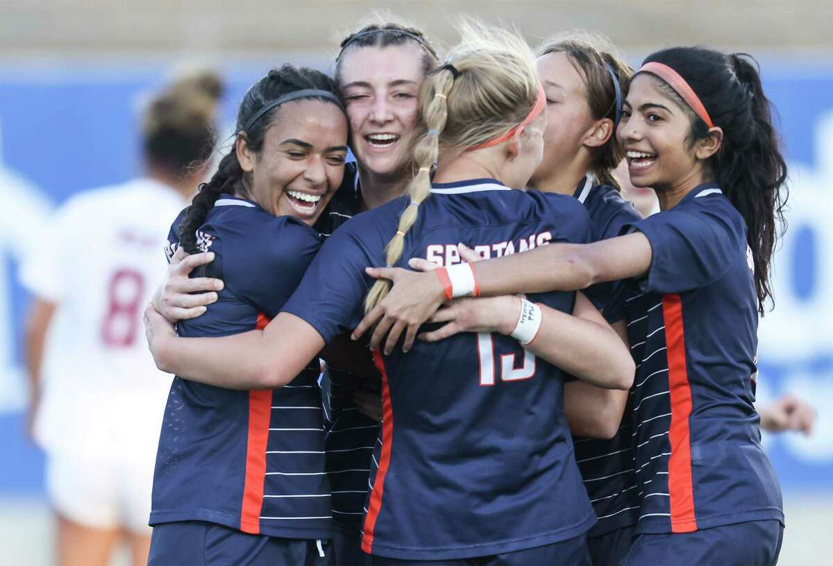 Seven Lakes, celebrating a win earlier this season, is ranked No. 1.