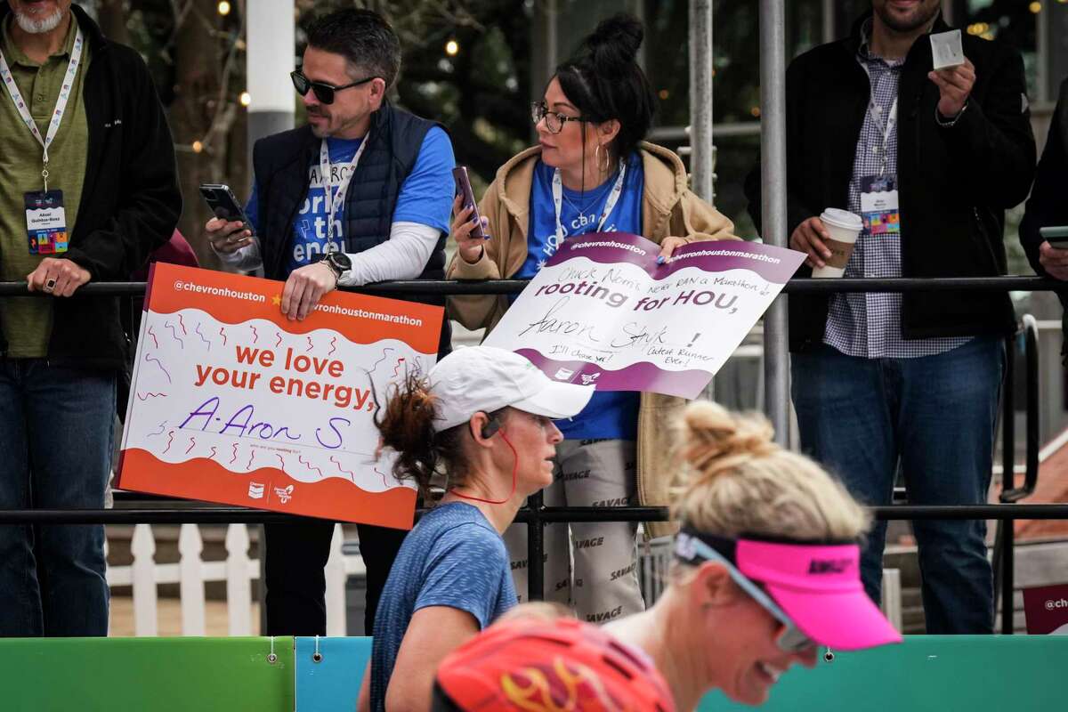 Houston marathon fans line streets in show of support