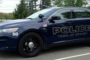 Route 189 closed in Granby following one-car crash