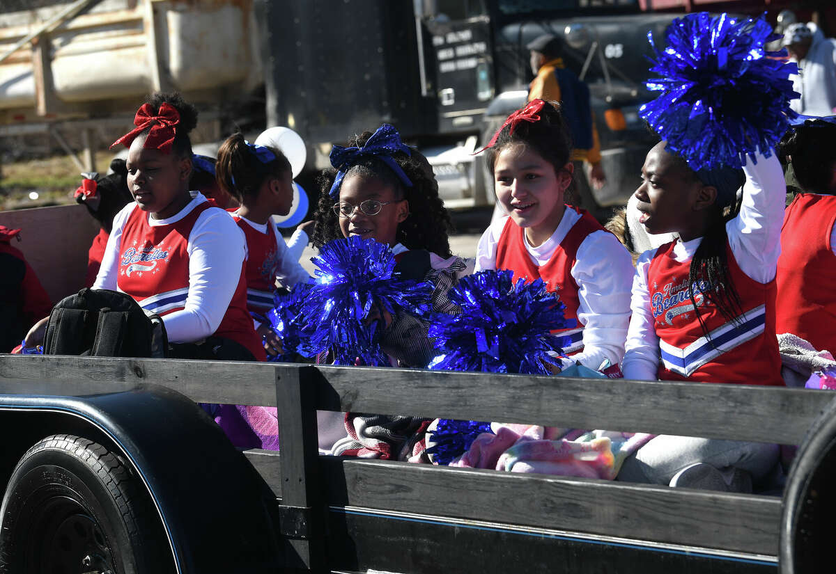 A crowd lines the route as the Martin Luther King, Jr., parade makes its way up Highland Avenue Saturday. Photo made Saturday, January 14, 2023 Kim Brent/Beaumont Enterprise
