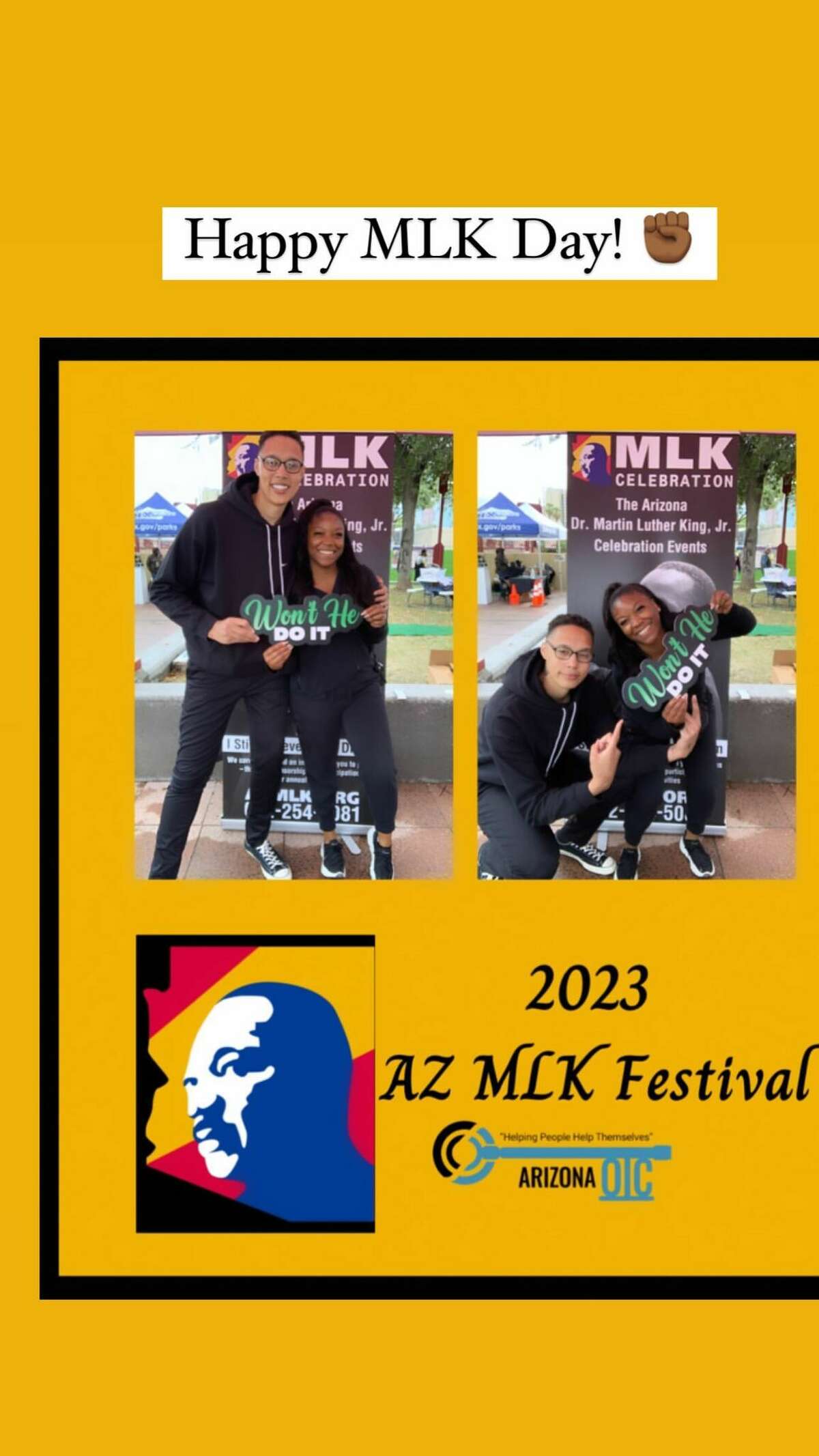 Brittney Griner Emerges To Surprise Fans At MLK Day Fest