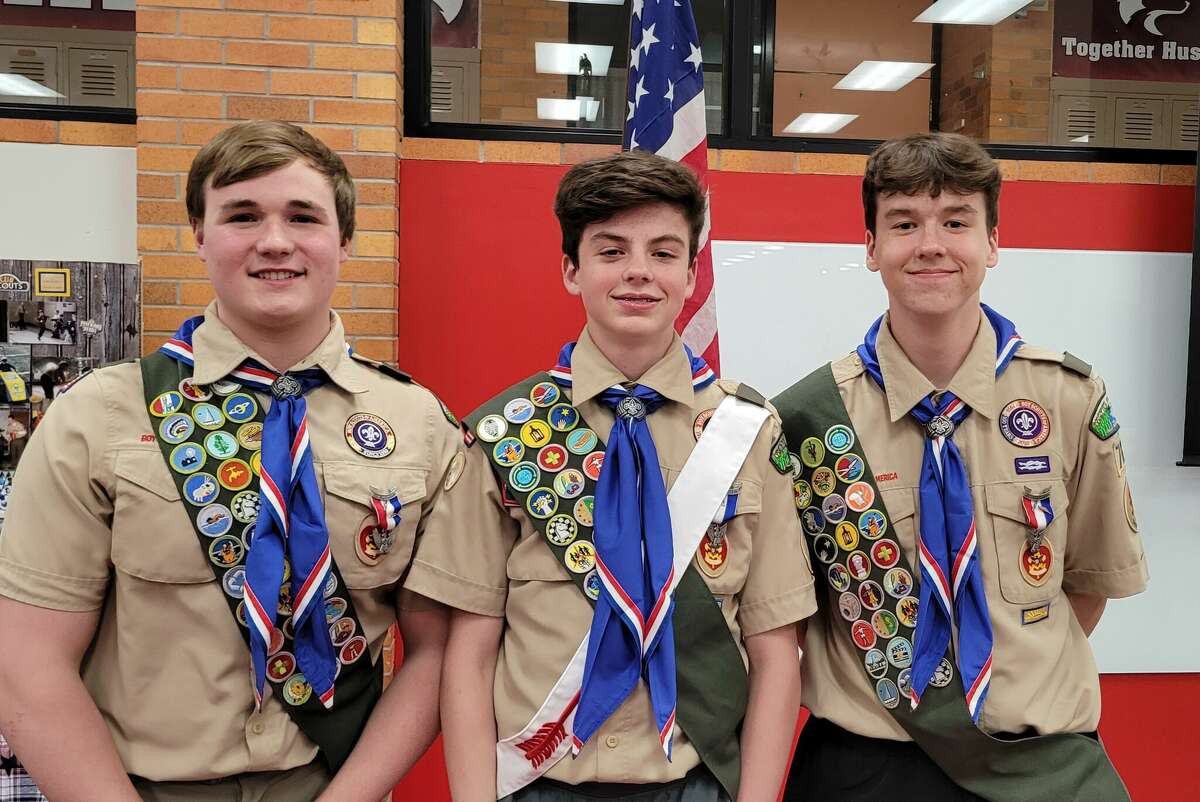 Calvin Veith, Riley Gayheart, Adam Gayheart earn Eagle Scout rank