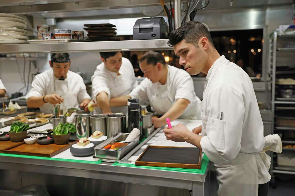 Chef David Yoshimura leads the kitchen at Nisei in San Francisco, Calif., Thursday, Dec. 29, 2022.
