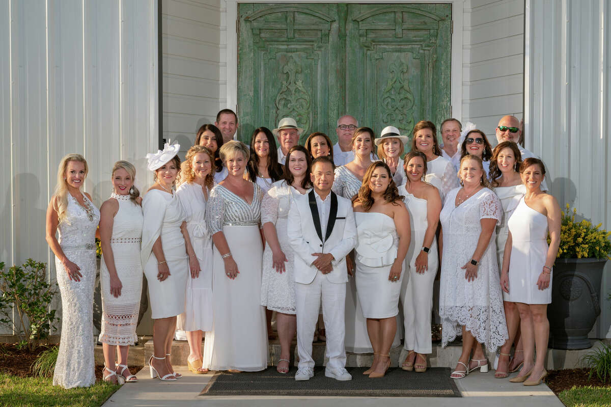Pearland ISD Education Foundation's 2021-2022 board of directors and staff attended their annual giving campaign and gala themed Gala en Blanc in 2022. This year's gala is themed "Waltz Across Texas."