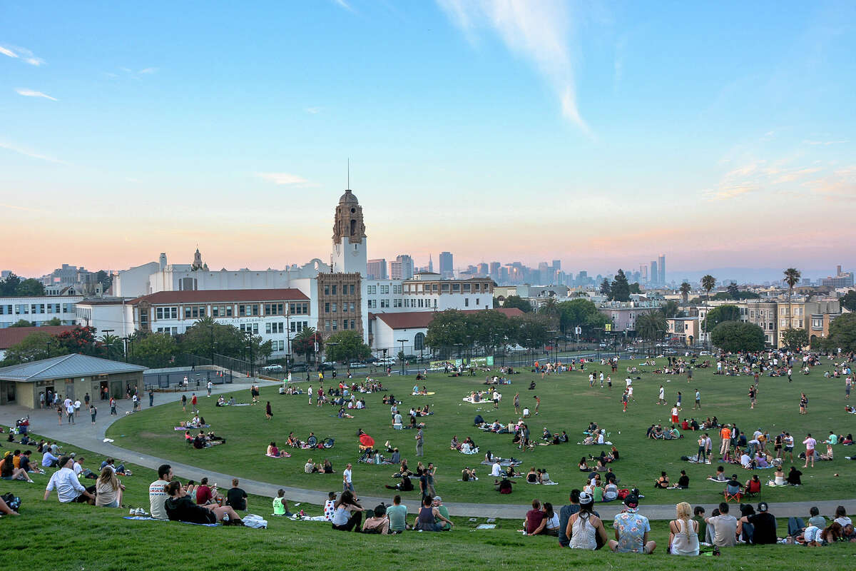 San Francisco boasts more than 200 parks, including Dolores Park in the Mission.
