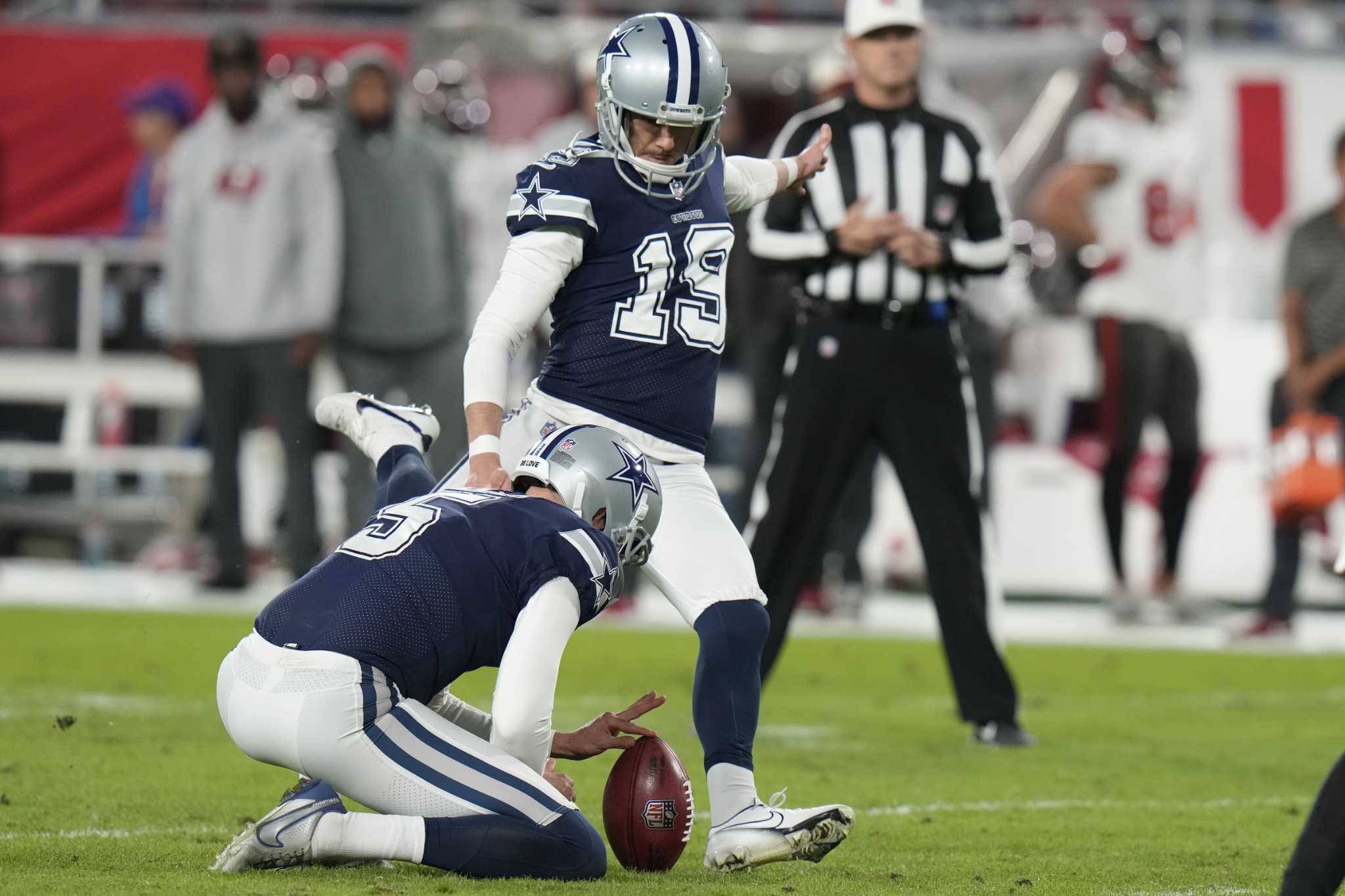 49ers prevent Cowboys' Brett Maher from kicking field goals in