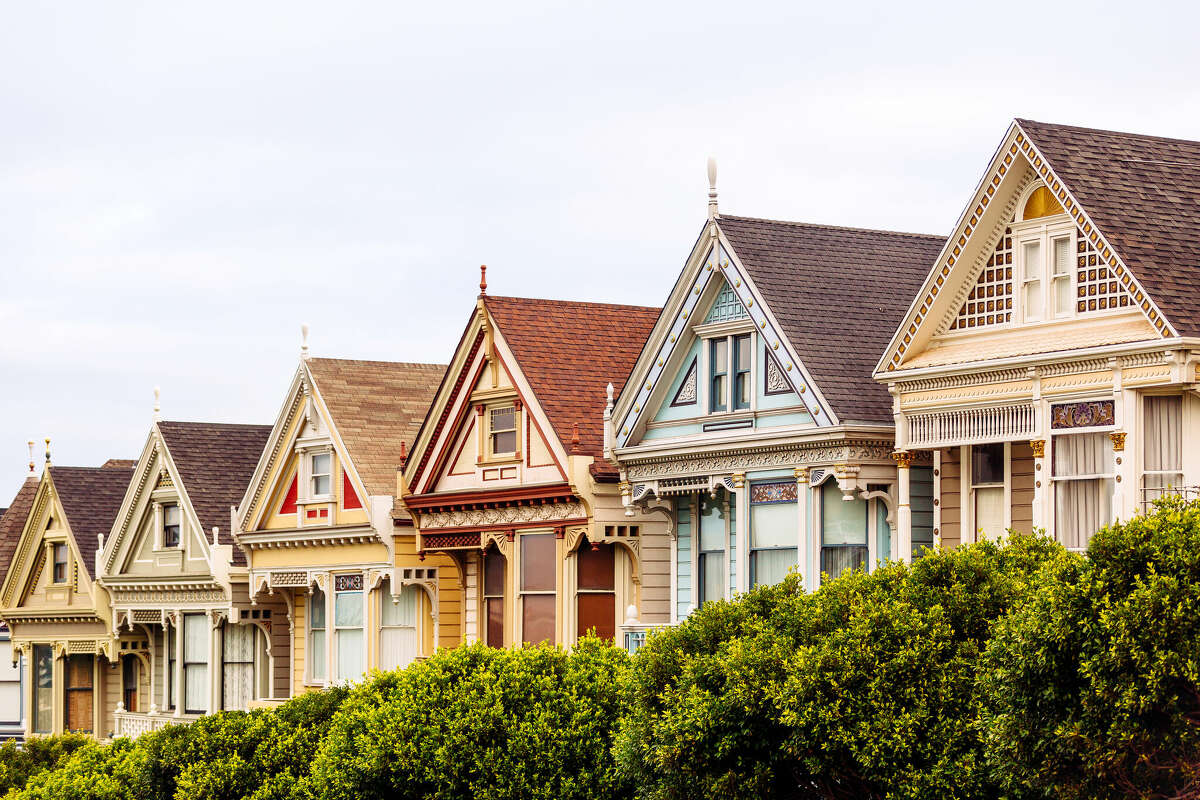 The Painted Lady at Alamo Square in San Francisco, California.