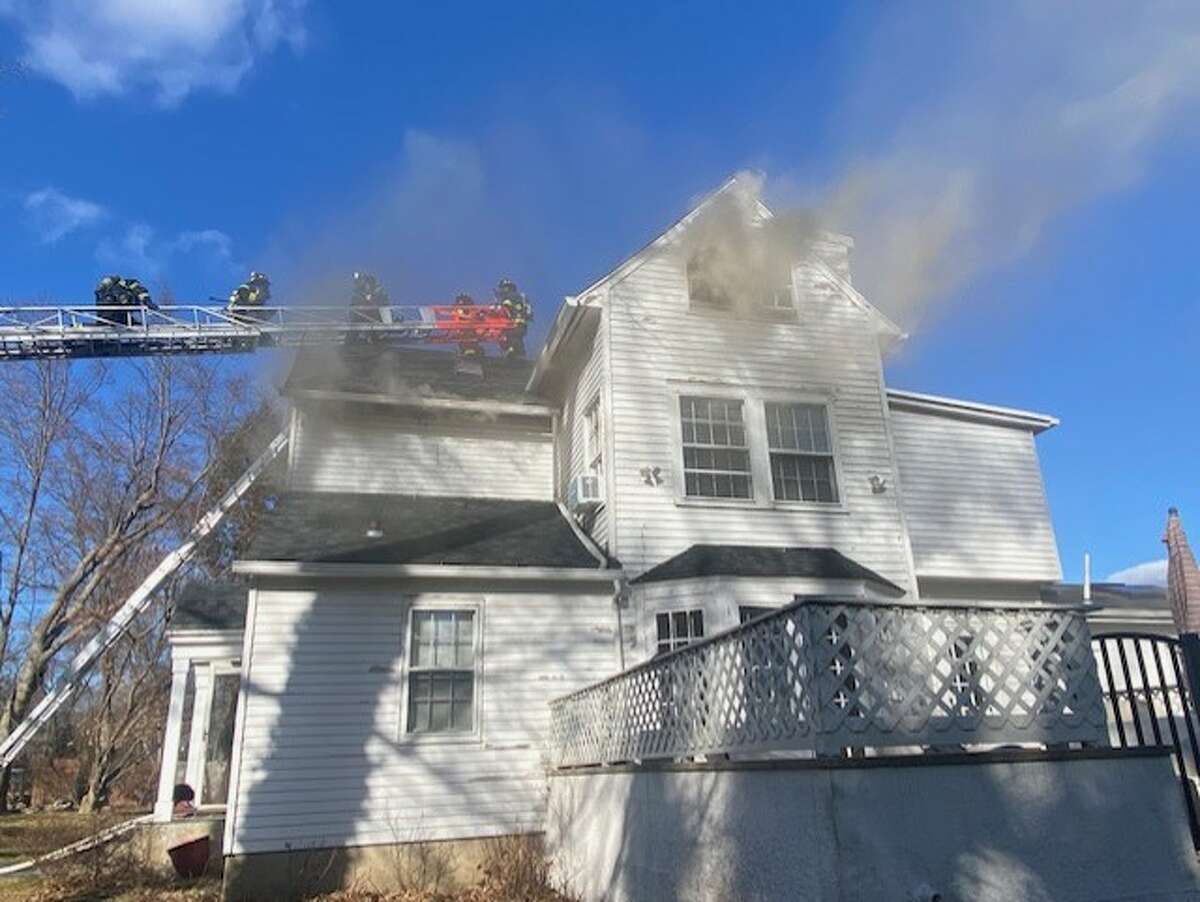 A house in the 150 block of Chestnut Hill Road was damaged in a fire Wednesday afternoon, according to Norwalk fire officials.