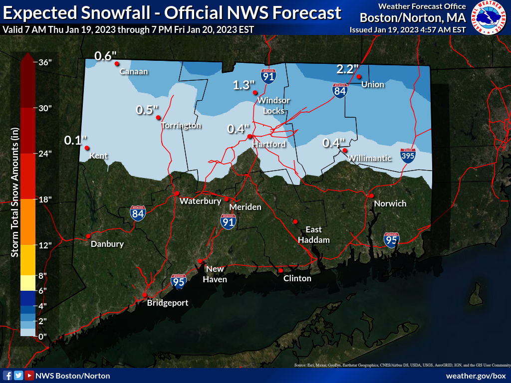 Winter weather advisories issued for parts of CT ahead of storm