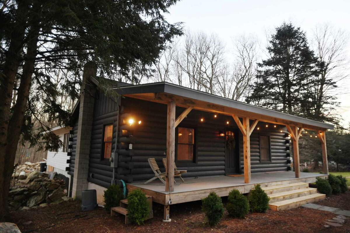 The building of an addition to Brian and Megan Philpott's log cabin was featured on the television show "In With The Old", on Godfrey Road in Weston, Conn. on Wednesday, January 18, 2023.