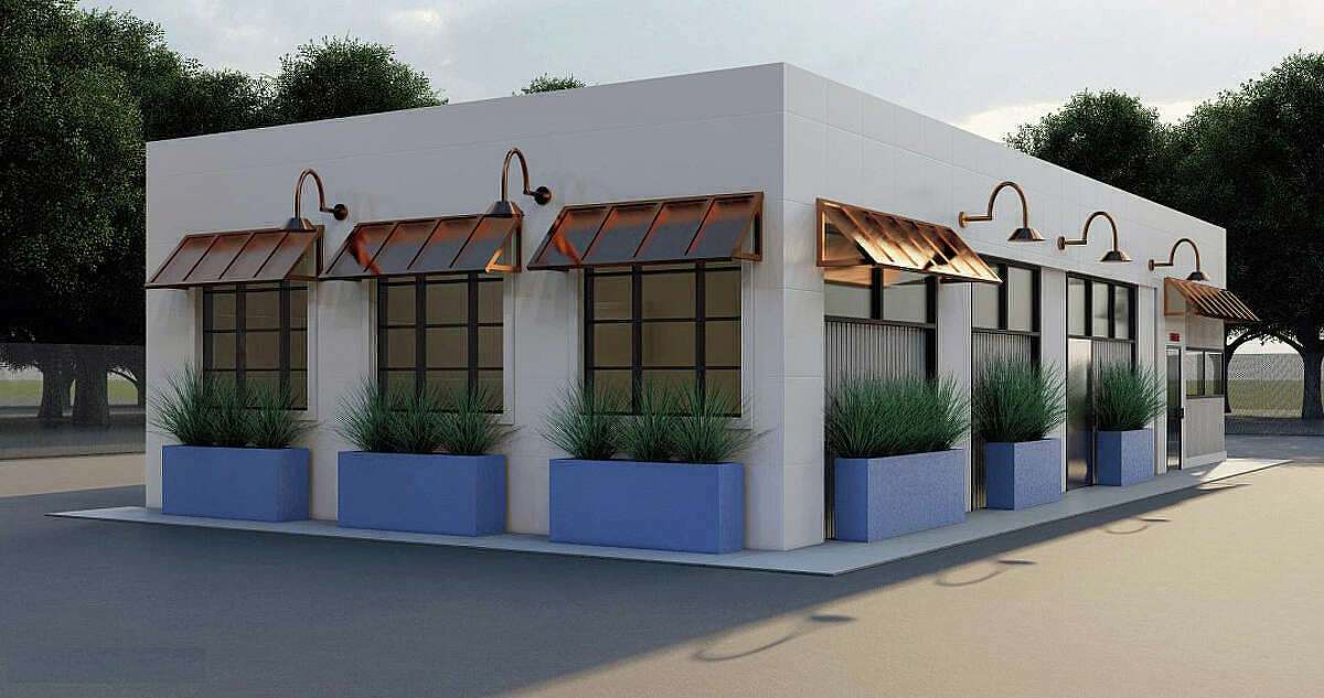 A rendering of Danbury's first retail pot shop, BUD-R. The building is at 108 Federal Road on the city's east end. 