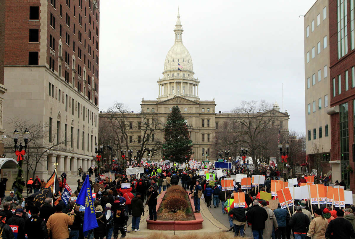Michigan becomes first state in decades to repeal 'right to work
