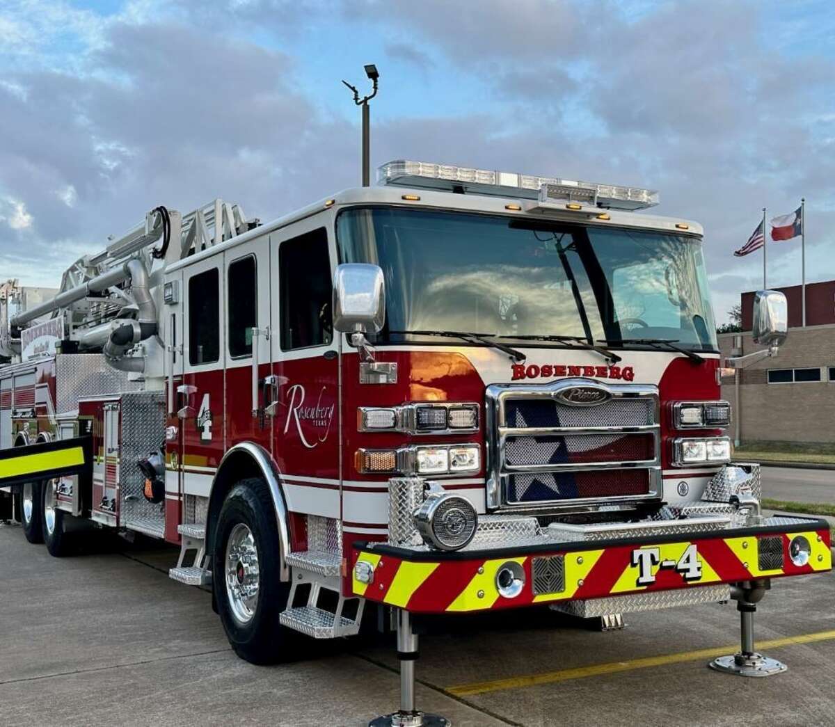 The city of Rosenberg, Texas, has received a new ladder truck for its fire department. The new apparatus cost the city $1.4 million.