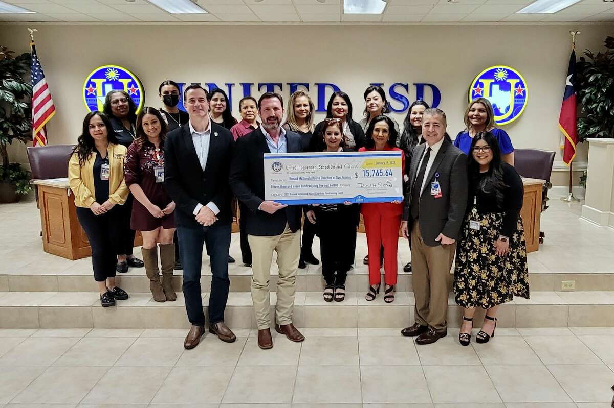 UISD students raised over $15,000 to Ronald McDonald House Charities of San Antonio, helping provide temporary housing to families who are having their children medically treated.