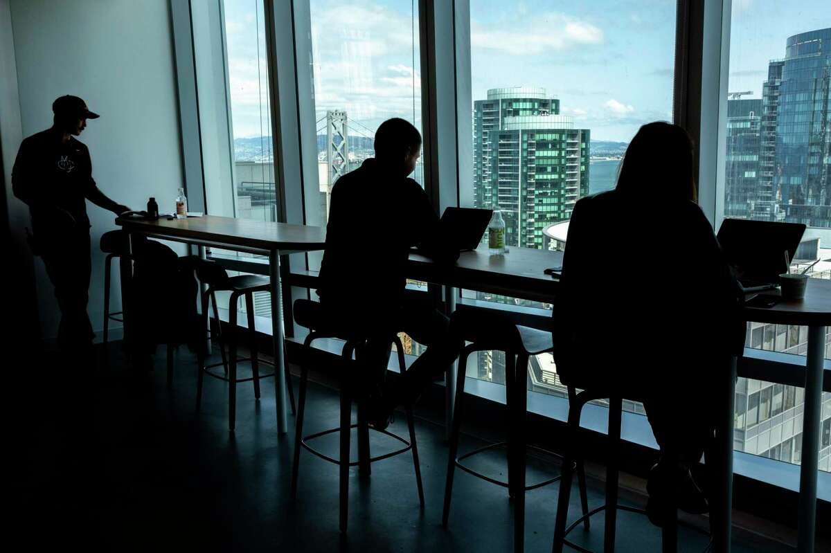 Instagram employees have views of the city from their office space at 181 Fremont St., in San Francisco.