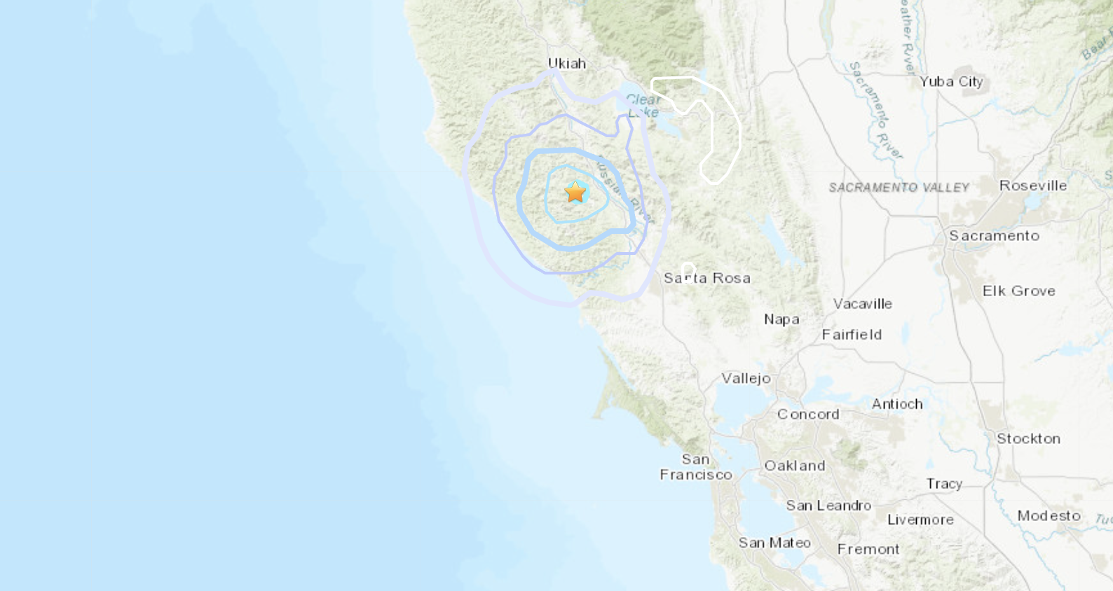 Magnitude 3.6 earthquake shakes the Bay Area on Thursday afternoon