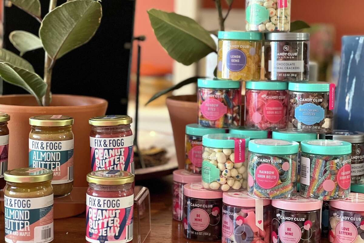 Peanut butter and candy available at Rose Hip Market.