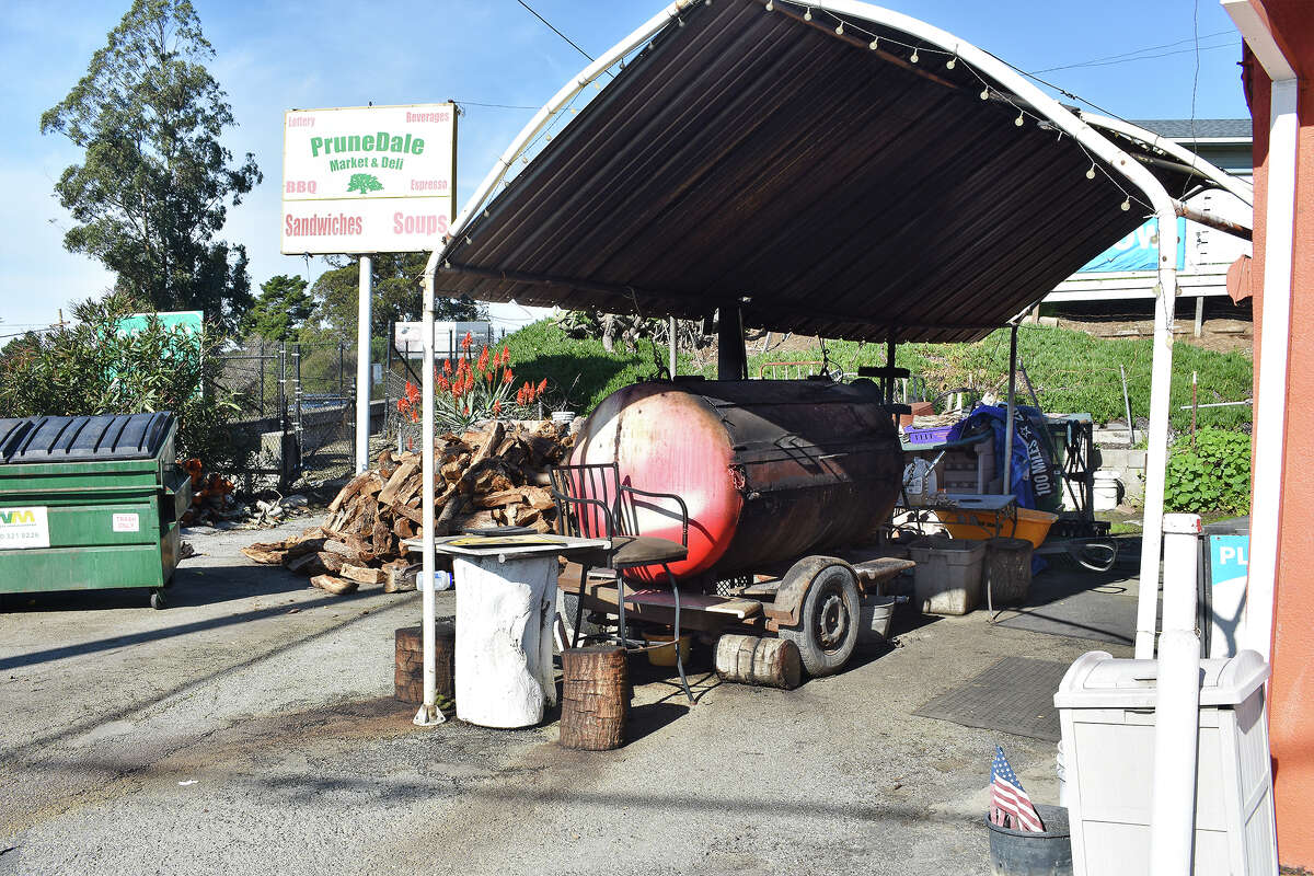 The smoker at Prunedale Market & Deli fires up five days a week starting around 4 a.m. to make California's best sandwich (according to Yelp). 