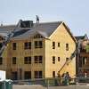 Construction of housing in Bridgeport is seen in 2020.