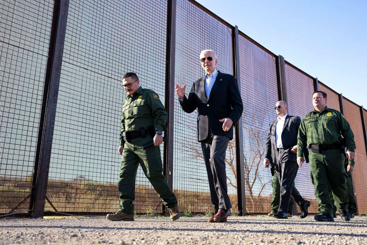 President Joe Biden tours the U.S.-Mexico border in El Paso earlier this month. The president has embraced policies that don’t reflect the needs of asylum-seekers or reasons for economic migration.