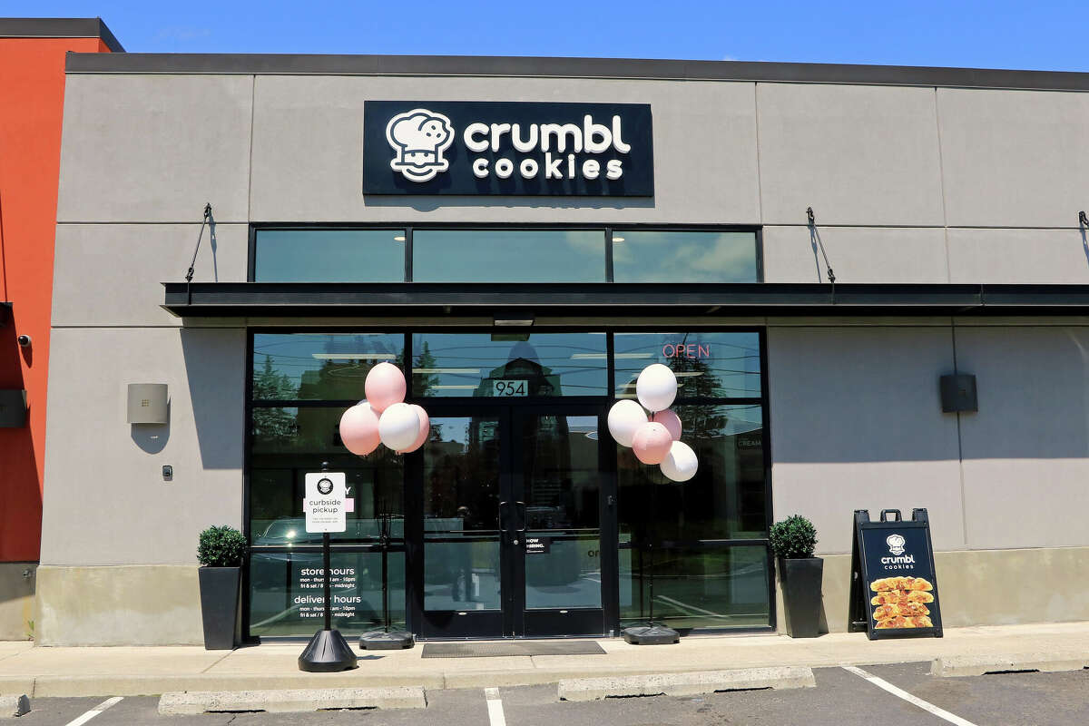 The grand opening week menu is planned to contain six of more than 200 weekly rotating flavors, including Crumbl's award-winning Milk Chocolate Chip.