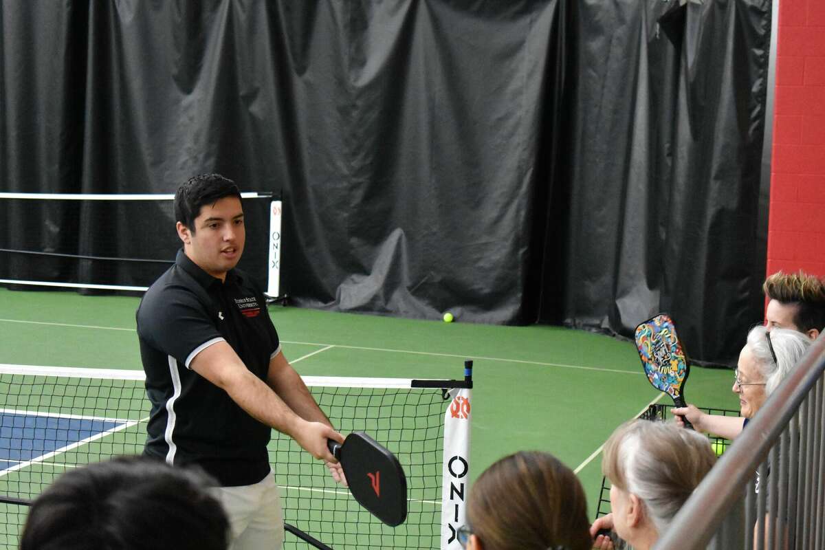 The Ferris State University Racquet and Fitness Center hosted a pickleball event which also served as a Women’s Information Service Inc. charity fundraiser on Saturday. 