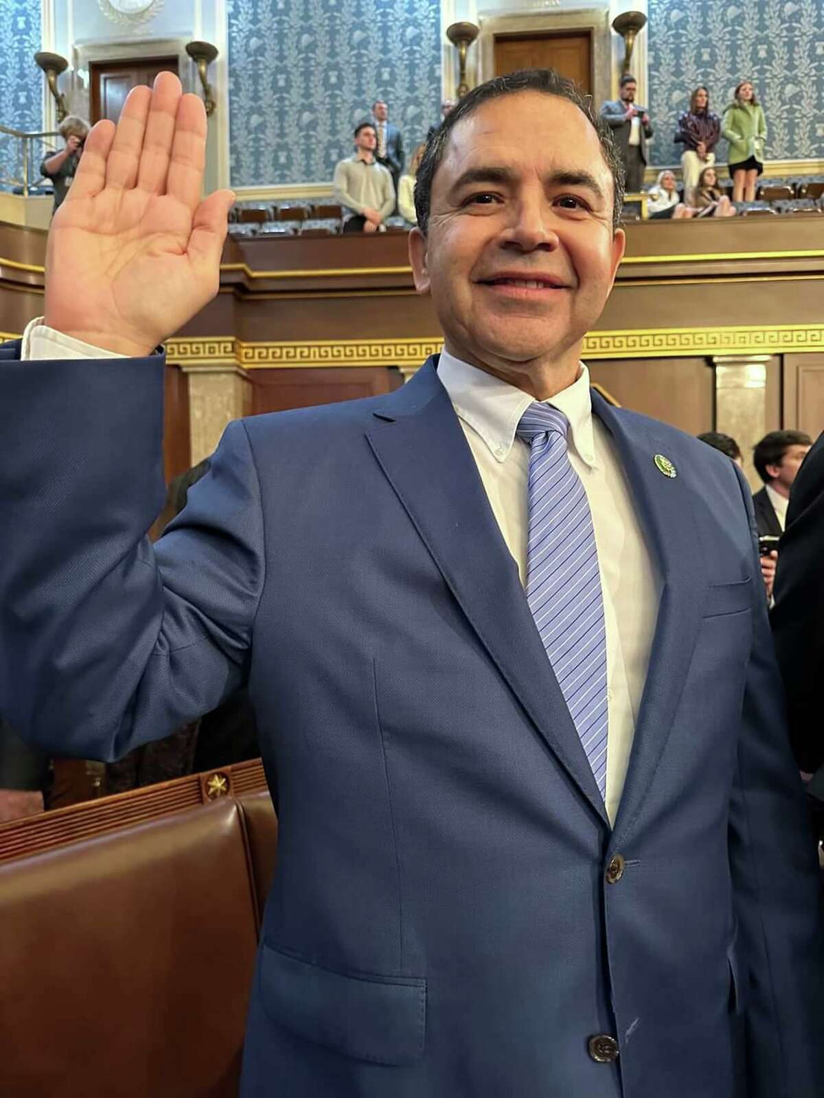 Congressman Henry Cuellar is sworn in for his 10th term.