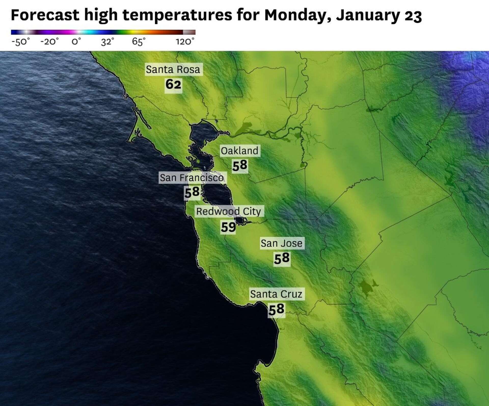 Bay Area temperatures are set to rise this week - here’s when it’ll be ...