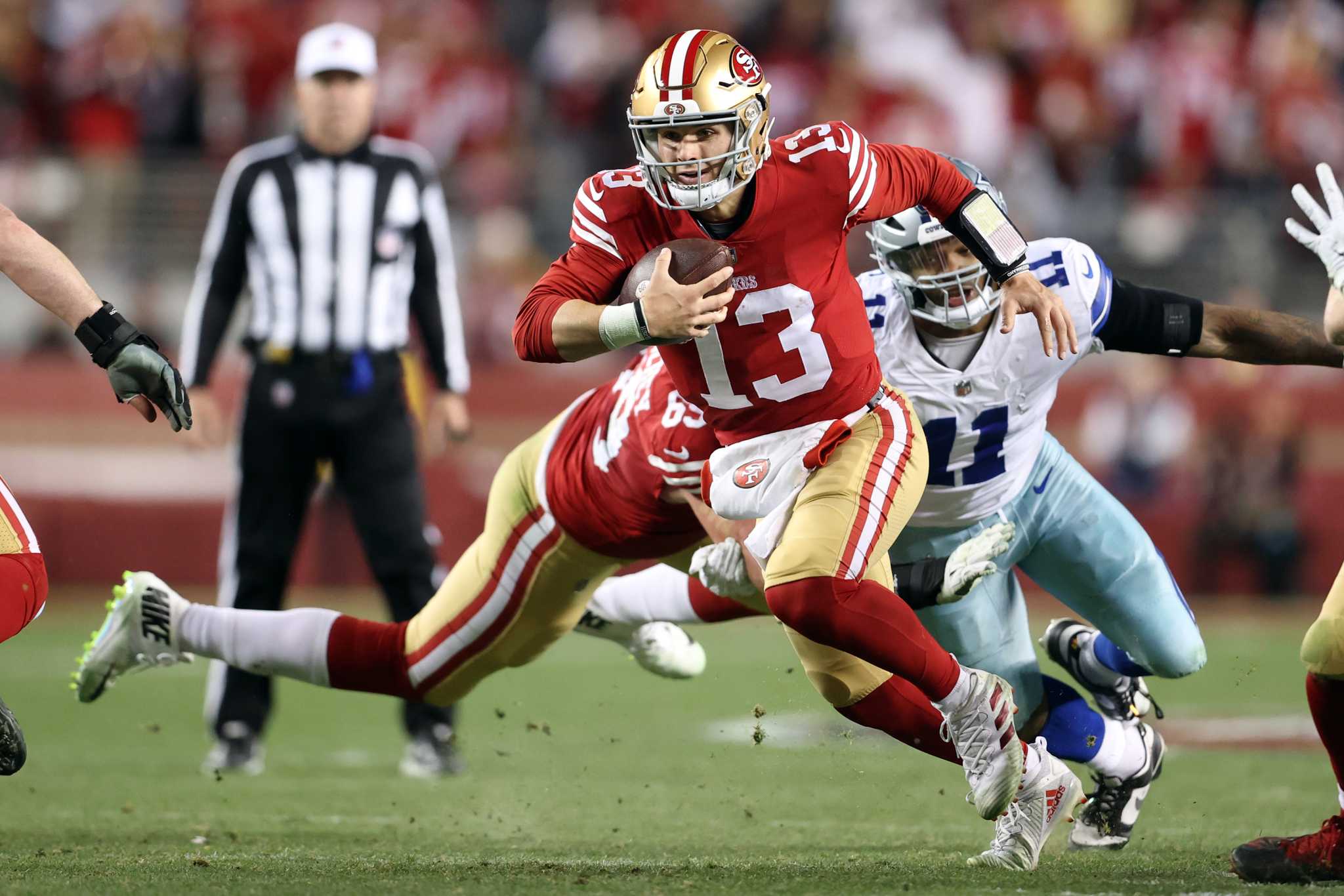 Less Brock Purdy magic, but 49ers made more than enough to put